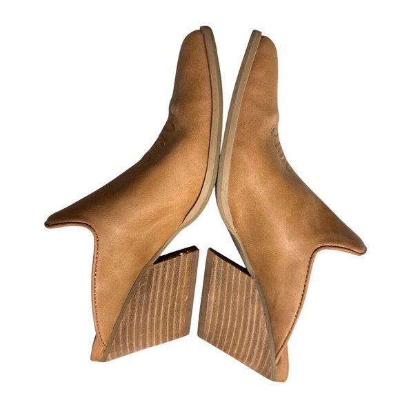 Dolce Vita Womens Kianti Tan Western Inspired Mule Block Heel Pointed Toe Size 7 - Picture 12 of 12